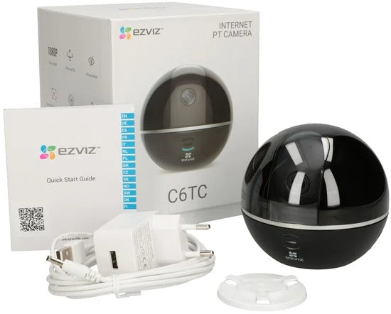 EZVIZ C6TC - Wi-Fi Pan-Tilt Beveiligingscamera - Voor binnen - Zwart